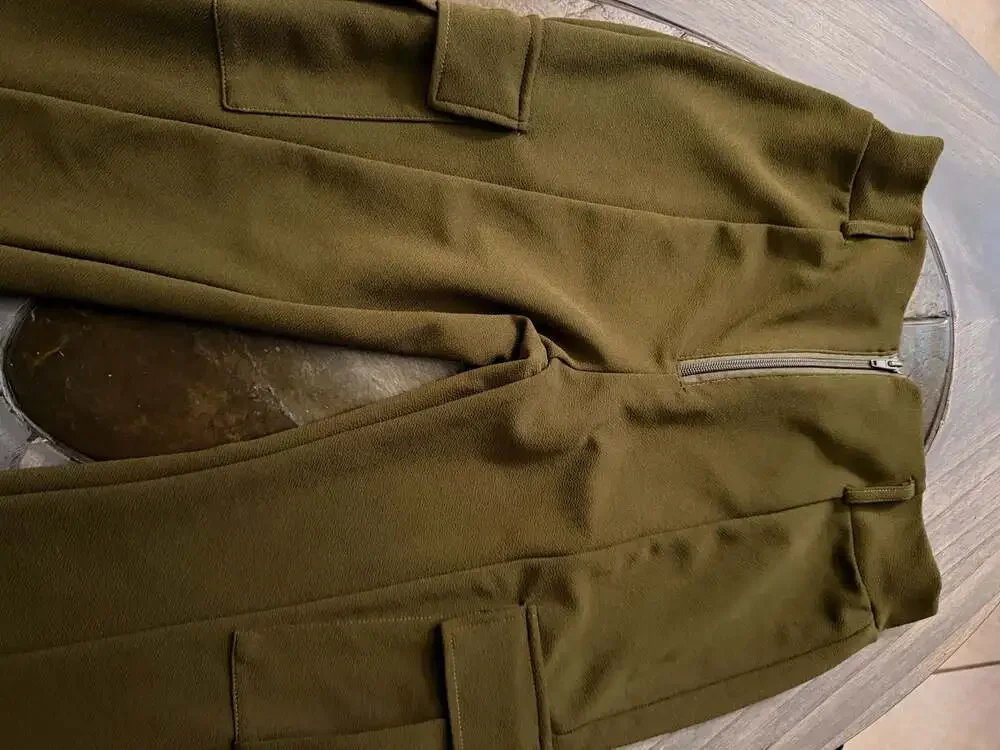 Fashion Nova Be About It Flare Cargo Pants in Olive
